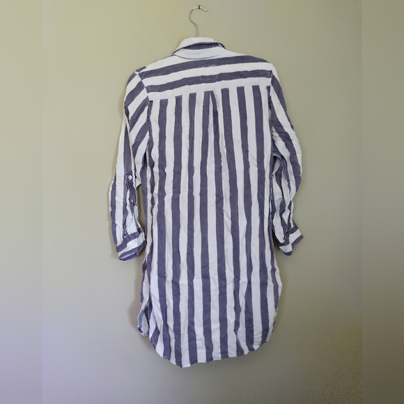 Rails Julian Libson Stripe Collared Button Down Top Women's Size Small - Picture 3 of 7